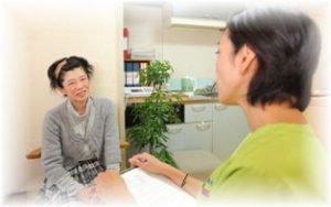 妻と患者さんとの問診