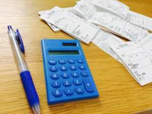 確定申告の為のレシート