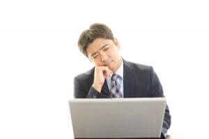 ストレスを抱えた男性