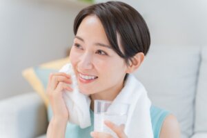 スッキリとした顔